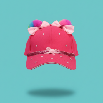 Gorro de Dama Elegante - Rosado con Cint